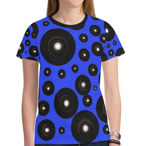 CogIIblue New All Over Print T-shirt for Women (Model T45)
