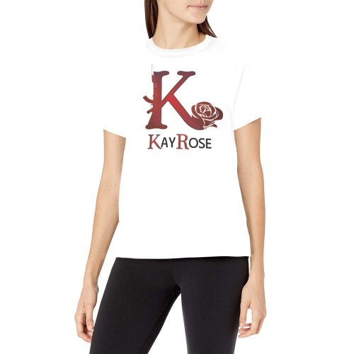 Kay Rose Women's All Over Print Crew Neck T-Shirt (Model T40-2)