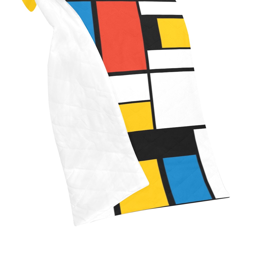 Mondrian De Stijl Modern Quilt 50"x60"