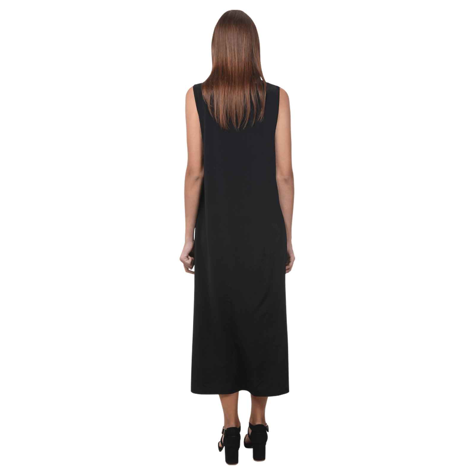 PHALANGES Phaedra Sleeveless Open Fork Long Dress (Model D08)
