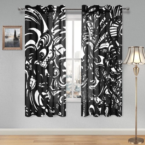 curtains Gauze Curtain 28"x63" (Two-Piece)