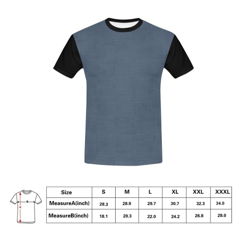 RR BURNOUT Modern Stack All Over Print T-Shirt for Men (USA Size) (Model T40)