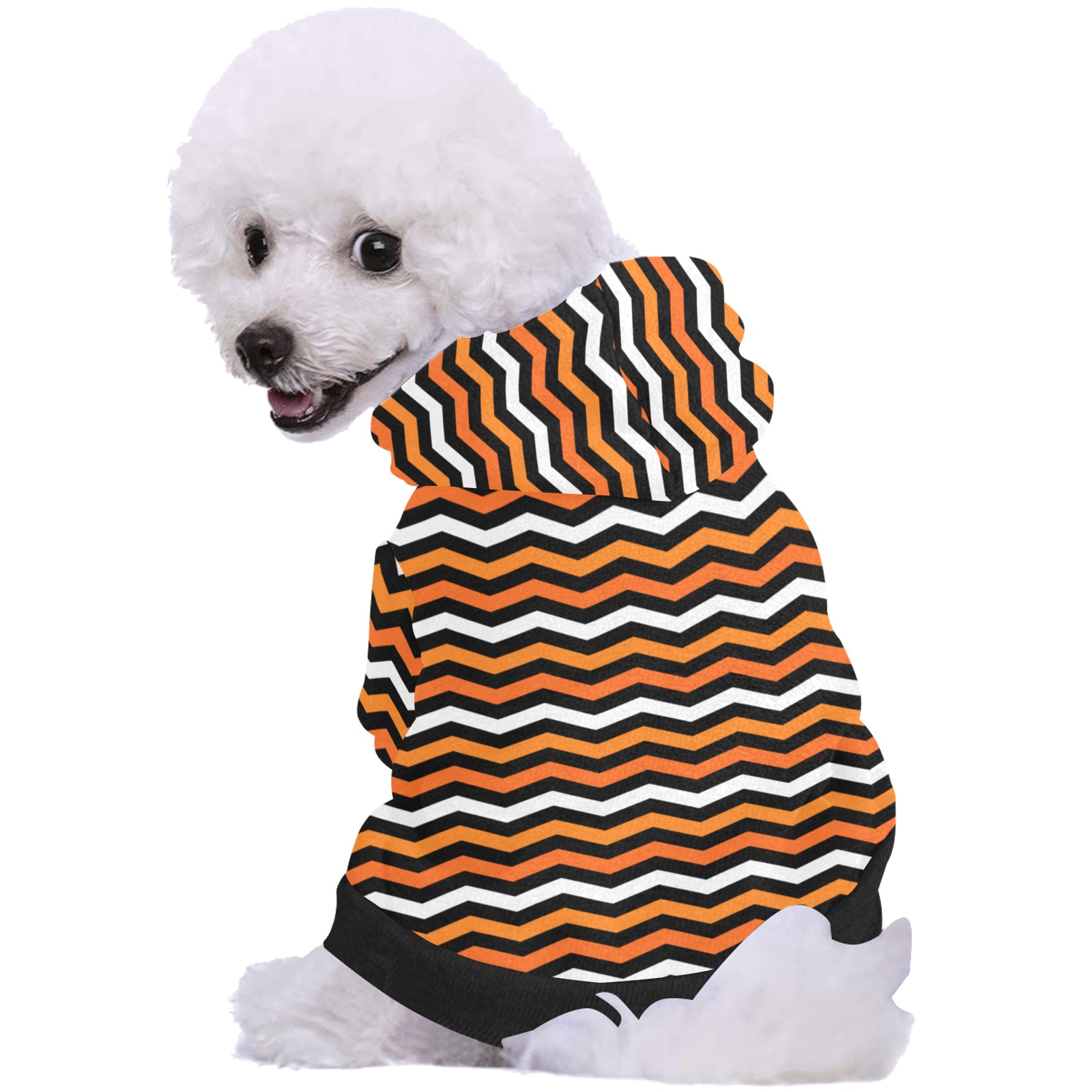Halloween Geometric Chevron Pet Dog Hoodie