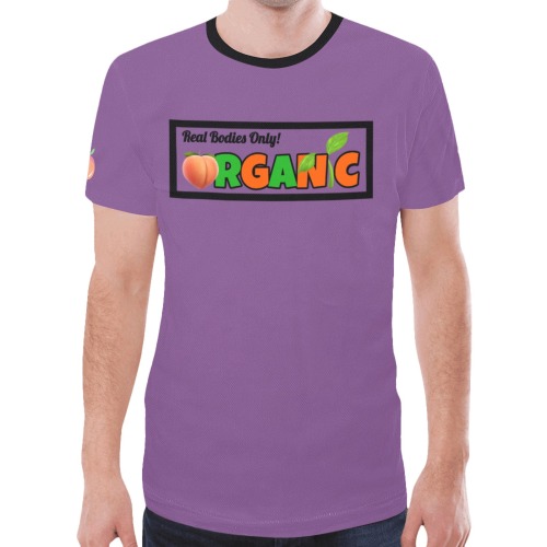 Purple T-Shirt New All Over Print T-shirt for Men (Model T45)