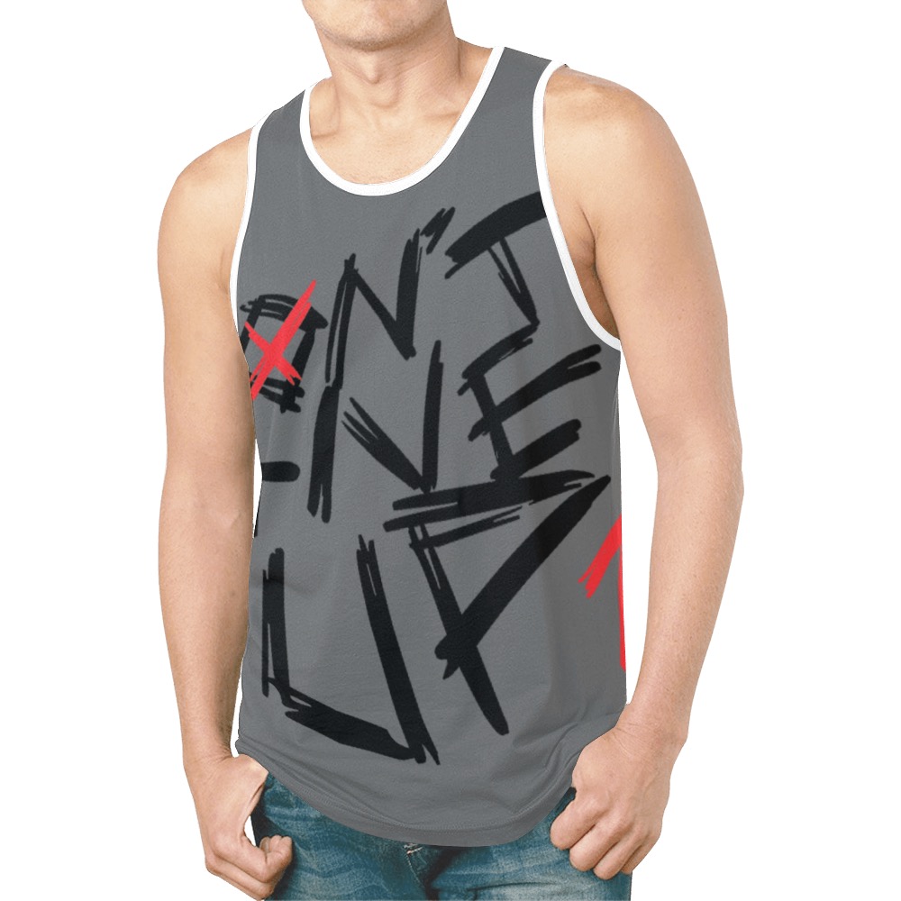 don't give up New All Over Print Tank Top for Men (Model T46)