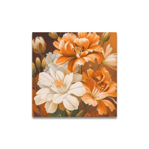 April Showers bring May Flowers Upgraded Canvas Print 16"x16"