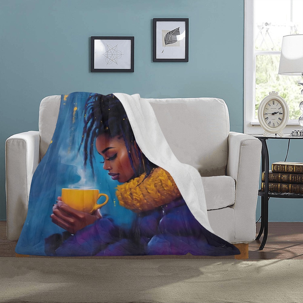 Coffee Break Blanket Ultra-Soft Micro Fleece Blanket 30''x40''