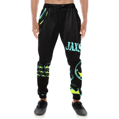 Jaxs n crown print Men's All Over Print Sweatpants (Model L11)