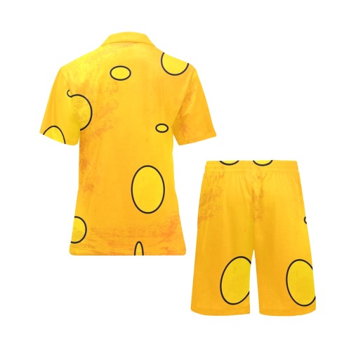 Chees by Nico Bielow Men's V-Neck Short Pajama Set