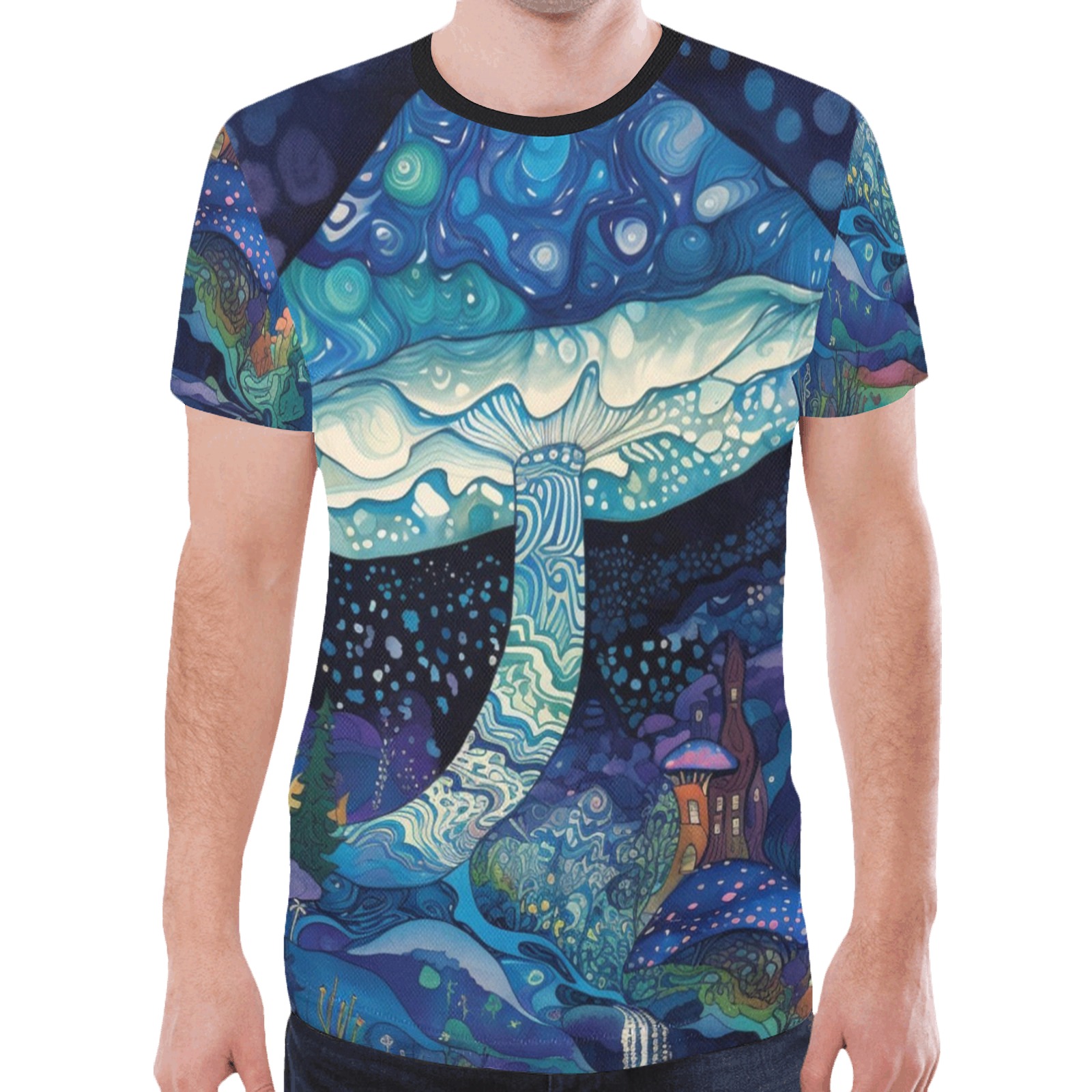 Ai mushroom New All Over Print T-shirt for Men (Model T45)