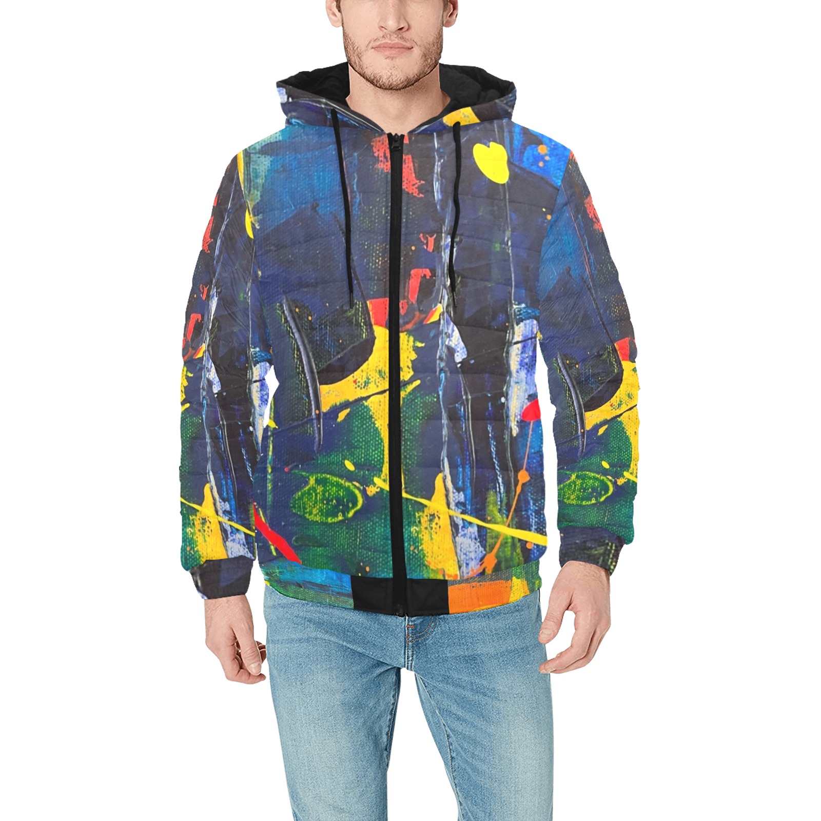 pexels-steve-johnson-16705469 Men's Padded Hooded Jacket (Model H42)