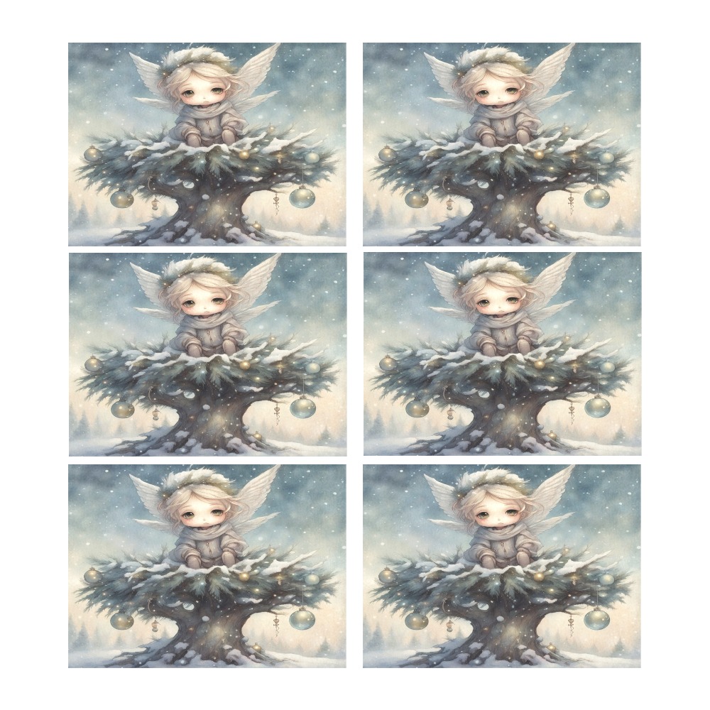 Little Christmas Angel Placemat 14’’ x 19’’ (Set of 6)