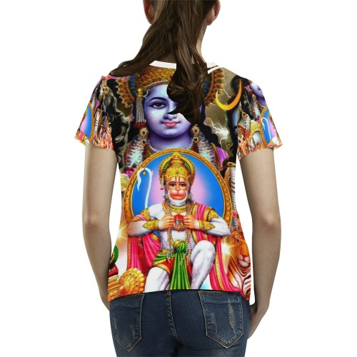 HINDUISM All Over Print T-Shirt for Women (USA Size) (Model T40)