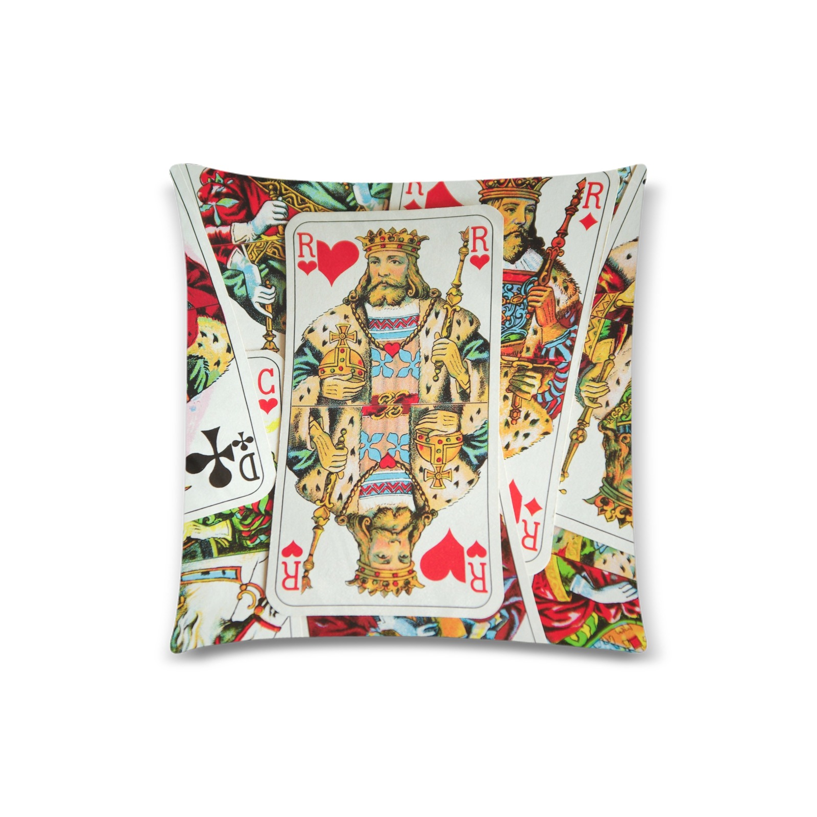KINGS Custom Zippered Pillow Case 18"x18"(Twin Sides)