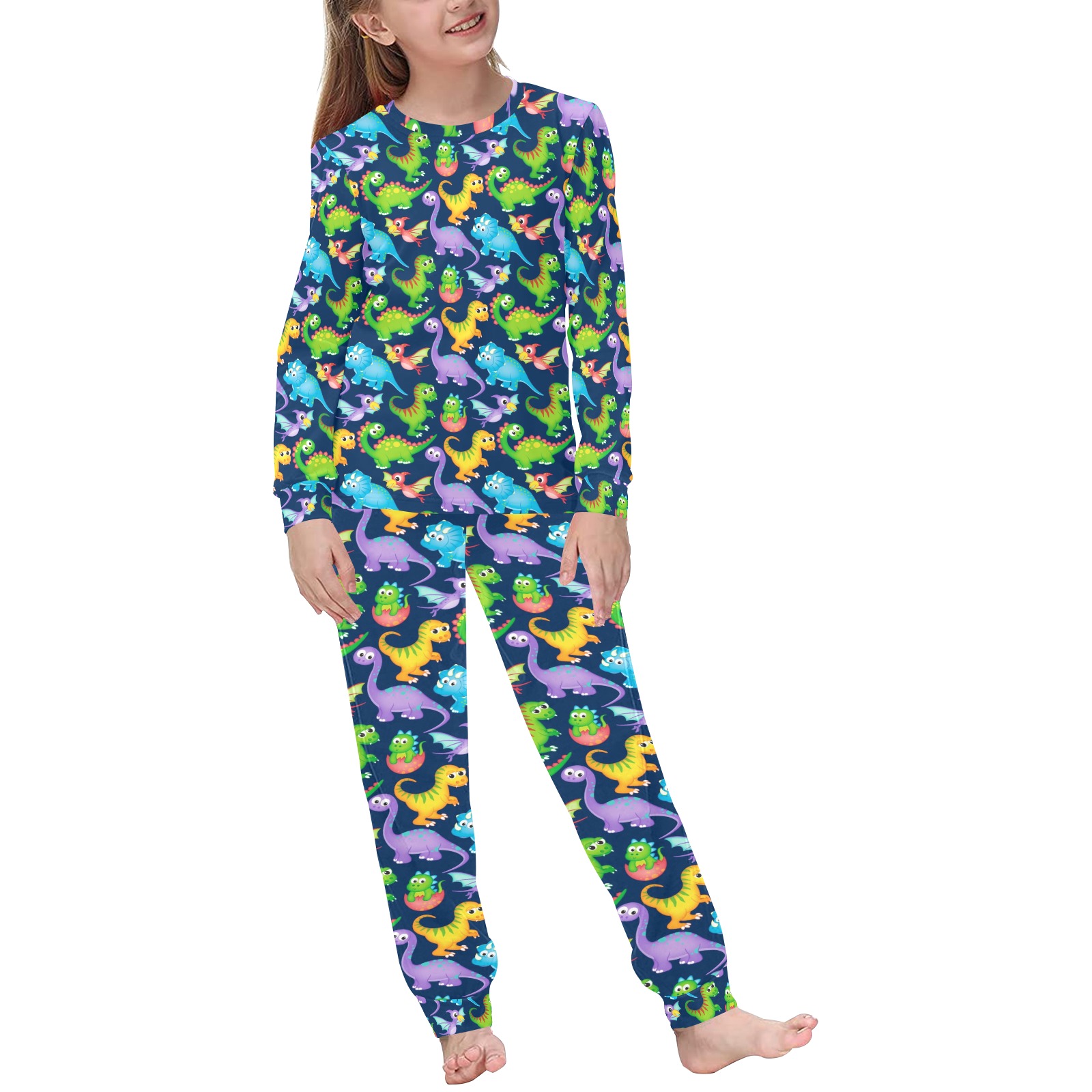 Funny Dinosaurs Kids' All Over Print Pajama Set