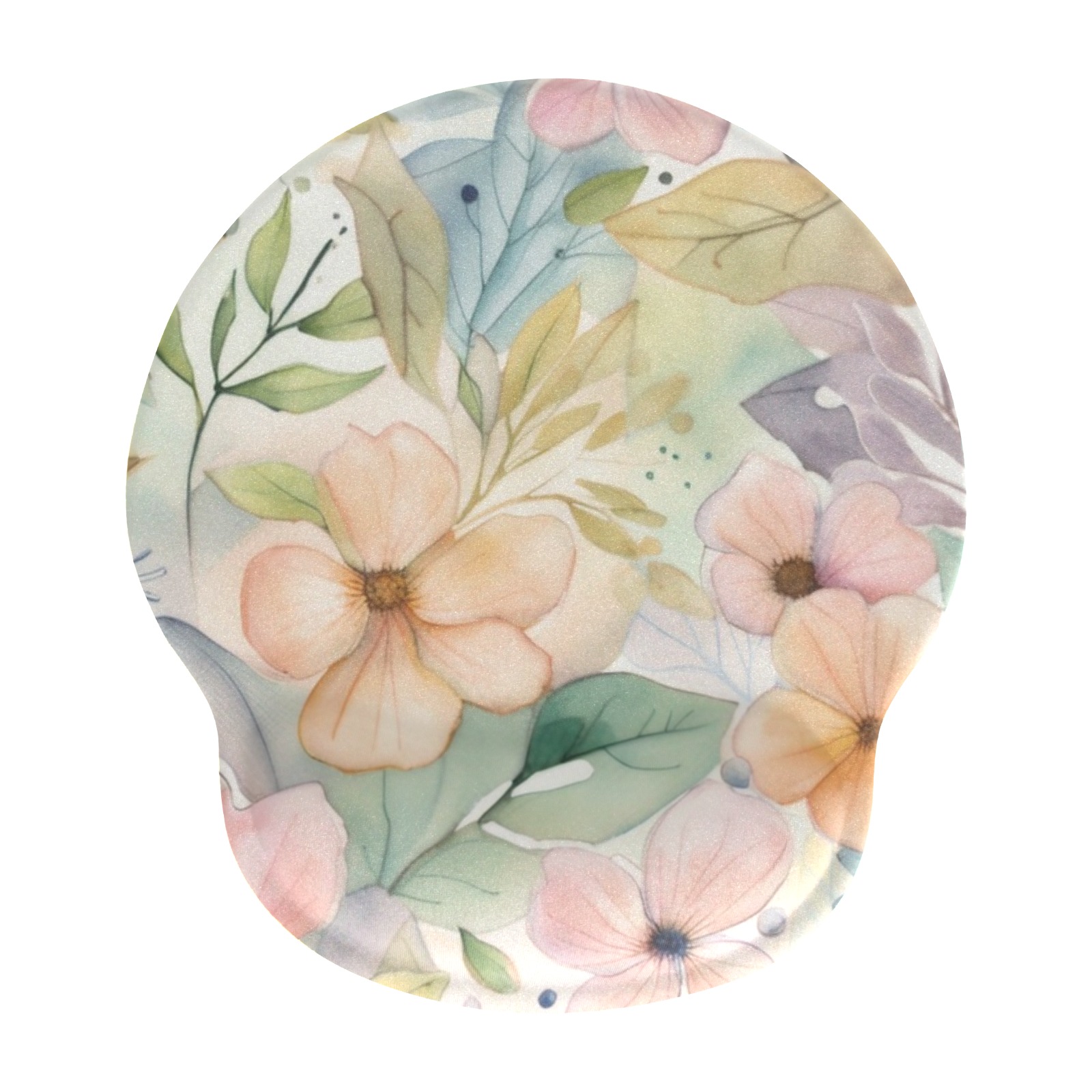 Watercolor Floral 1 Mouse Pad with Wrist Rest Support