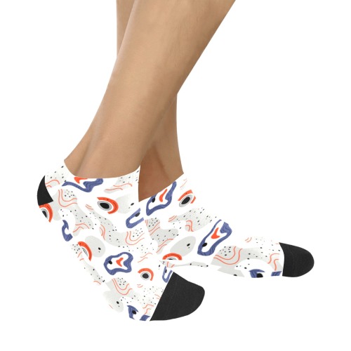 Elegant Abstract Mid Century Pattern Women's Ankle Socks