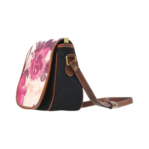 Sacoche Baroque Haute Couture Paris Saddle Bag/Small (Model 1649)(Flap Customization)