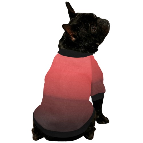 orn red Pet Dog Round Neck Shirt
