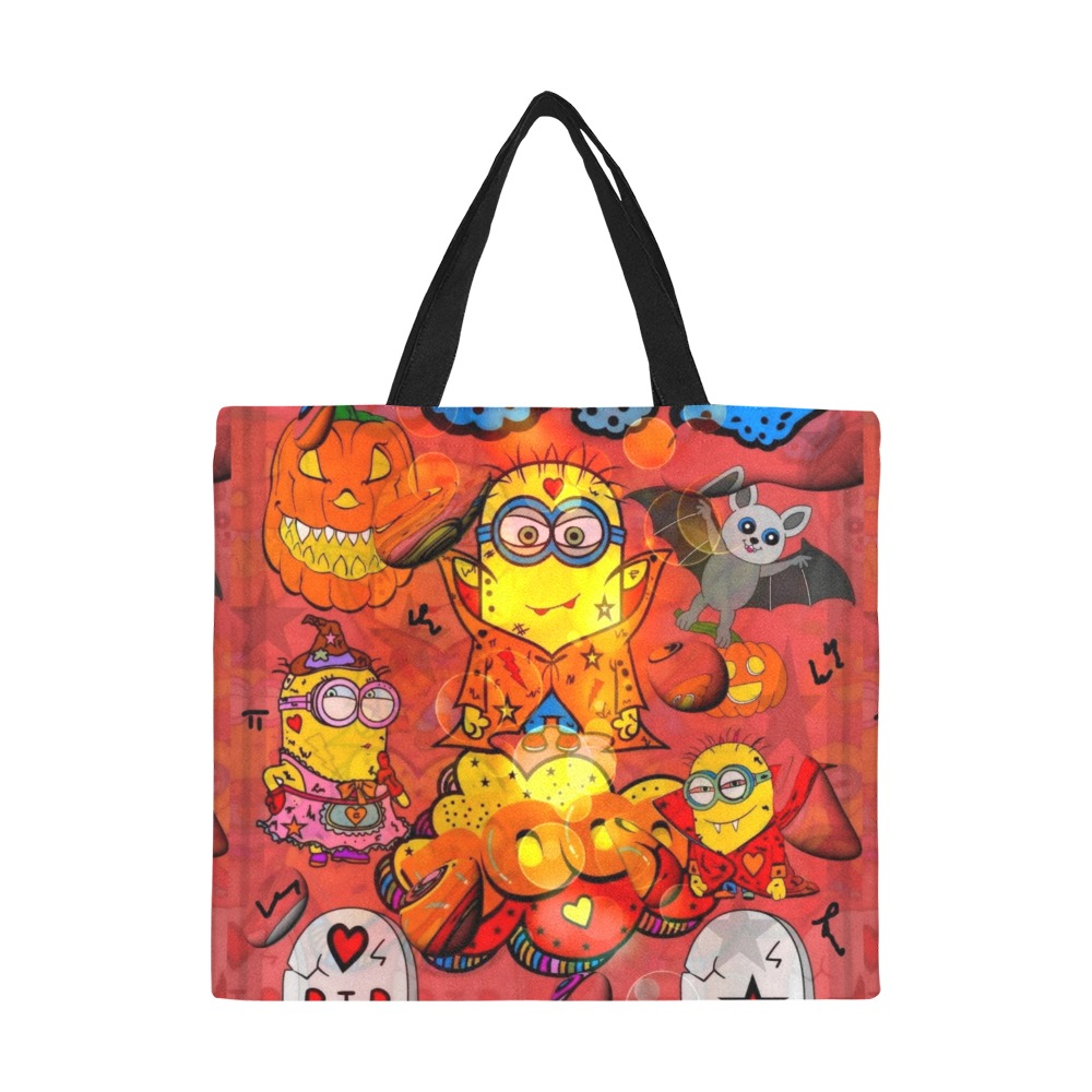 Hallomin Pop Art by Nico Bielow All Over Print Canvas Tote Bag/Large