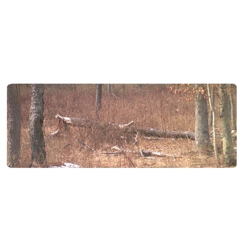 Falling tree in the woods Kitchen Mat 48"x17"
