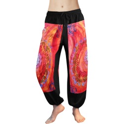 red fauna harem pants Women's All Over Print Harem Pants (Model L18)