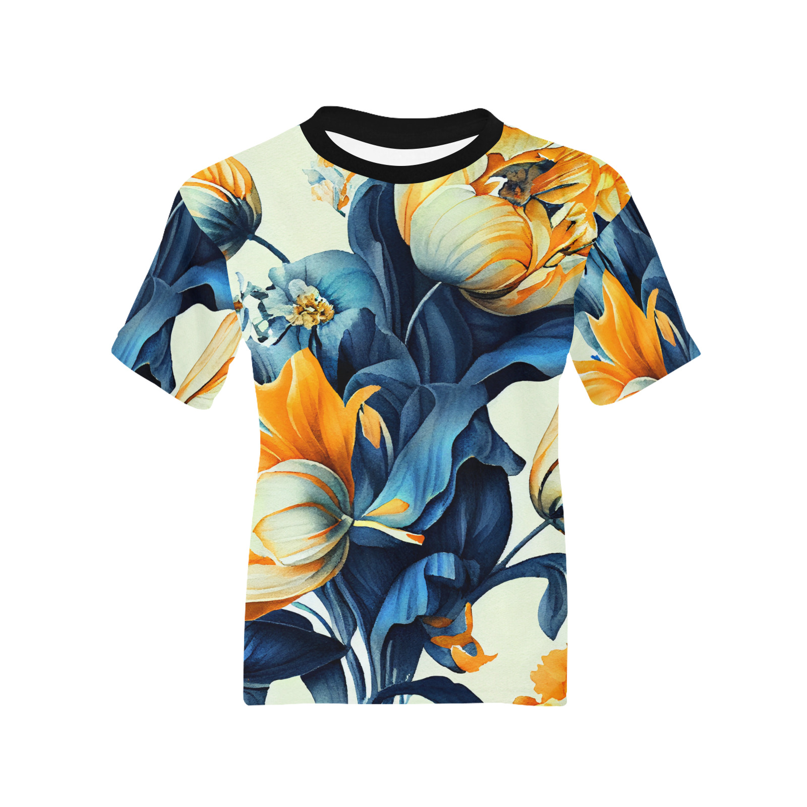 flowers botanic art (2) all over print tshirt Kids' All Over Print T-shirt (Model T65)