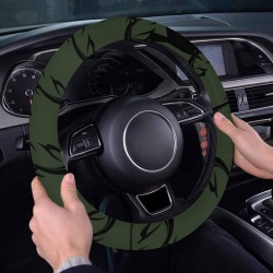 L Dot G logo green Steering Wheel Cover with Elastic Edge