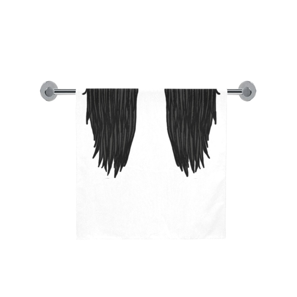 Wings Black Bath Towel 30"x56"