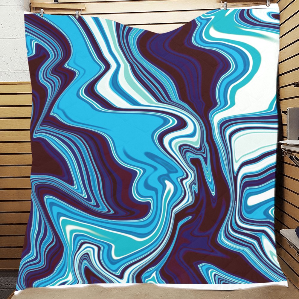 AbstractBlue Quilt 70"x80"