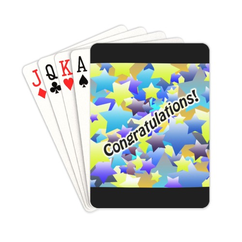 Congratulation Stars Playing Cards 2.5"x3.5"