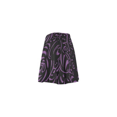 DATA MINING (Purple) Mini Skating Skirt (Model D36)