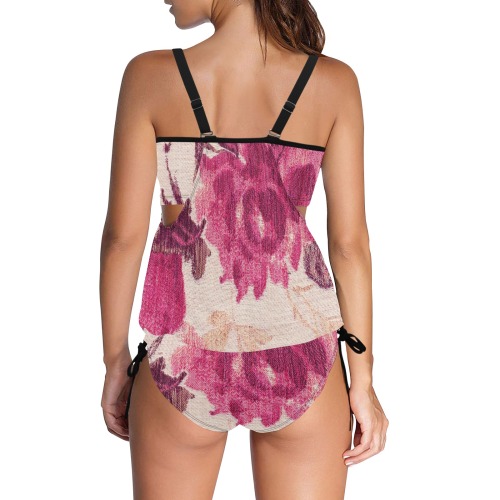 Maillot de Bain Haute Couture Cover Belly Tankini Swimsuit (Model S25)