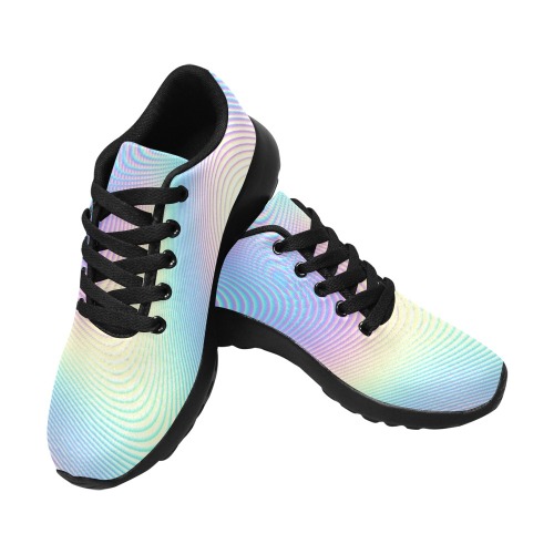 Holographic Rainbow Prints Women’s Running Shoes (Model 020)