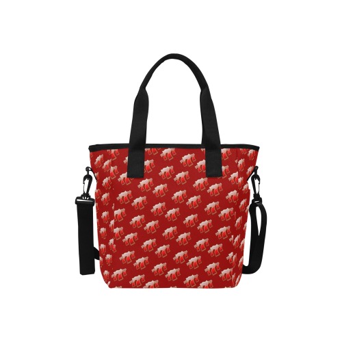 Las Vegas Sevens 777 / Red Tote Bag with Shoulder Strap (Model 1724)