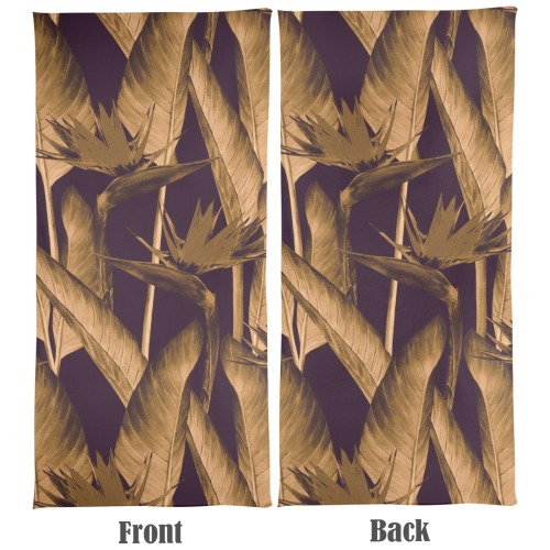 Botanical dark bird of paradise