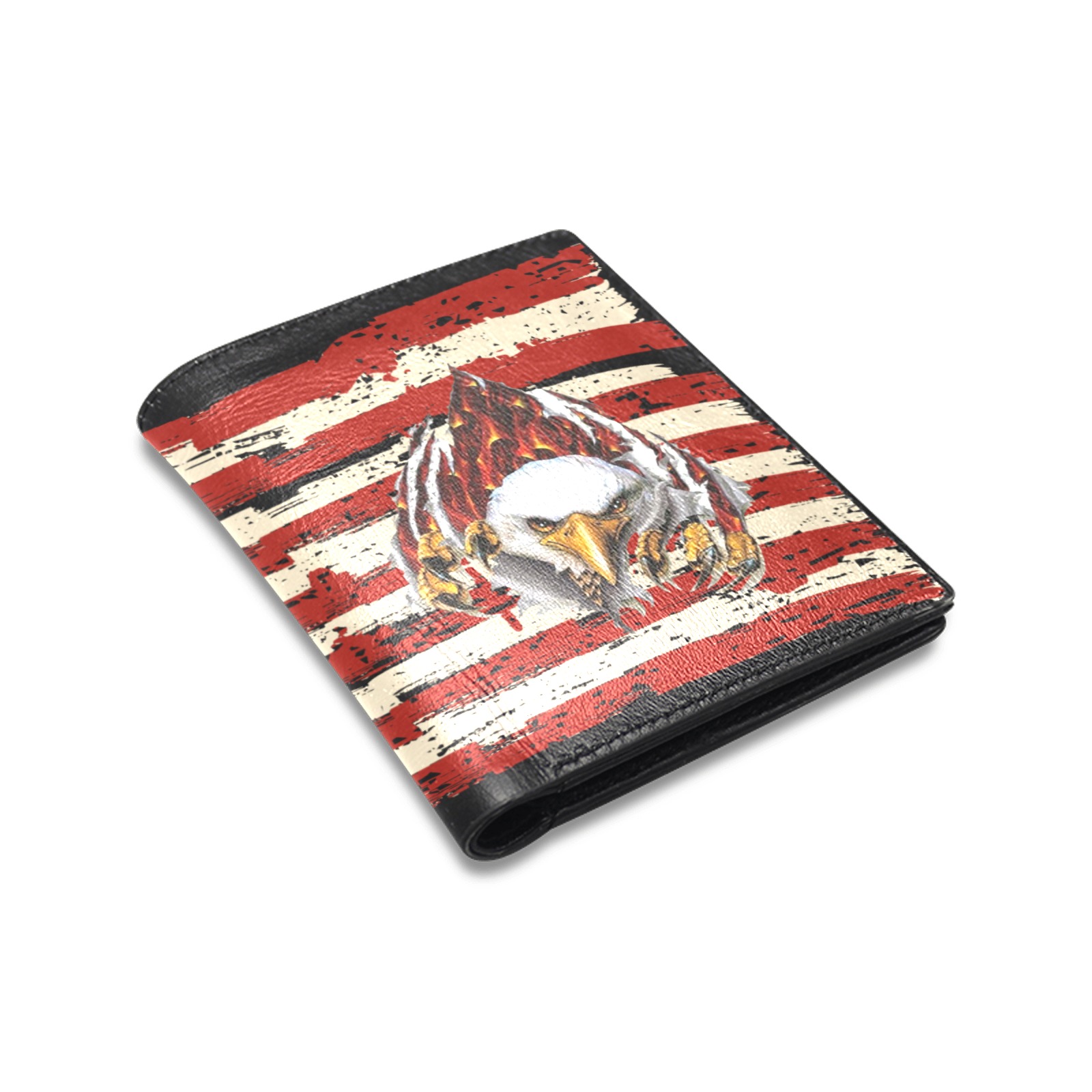 American Freedom Fighter Leather Wallet Men's Leather Wallet (Model 1612)