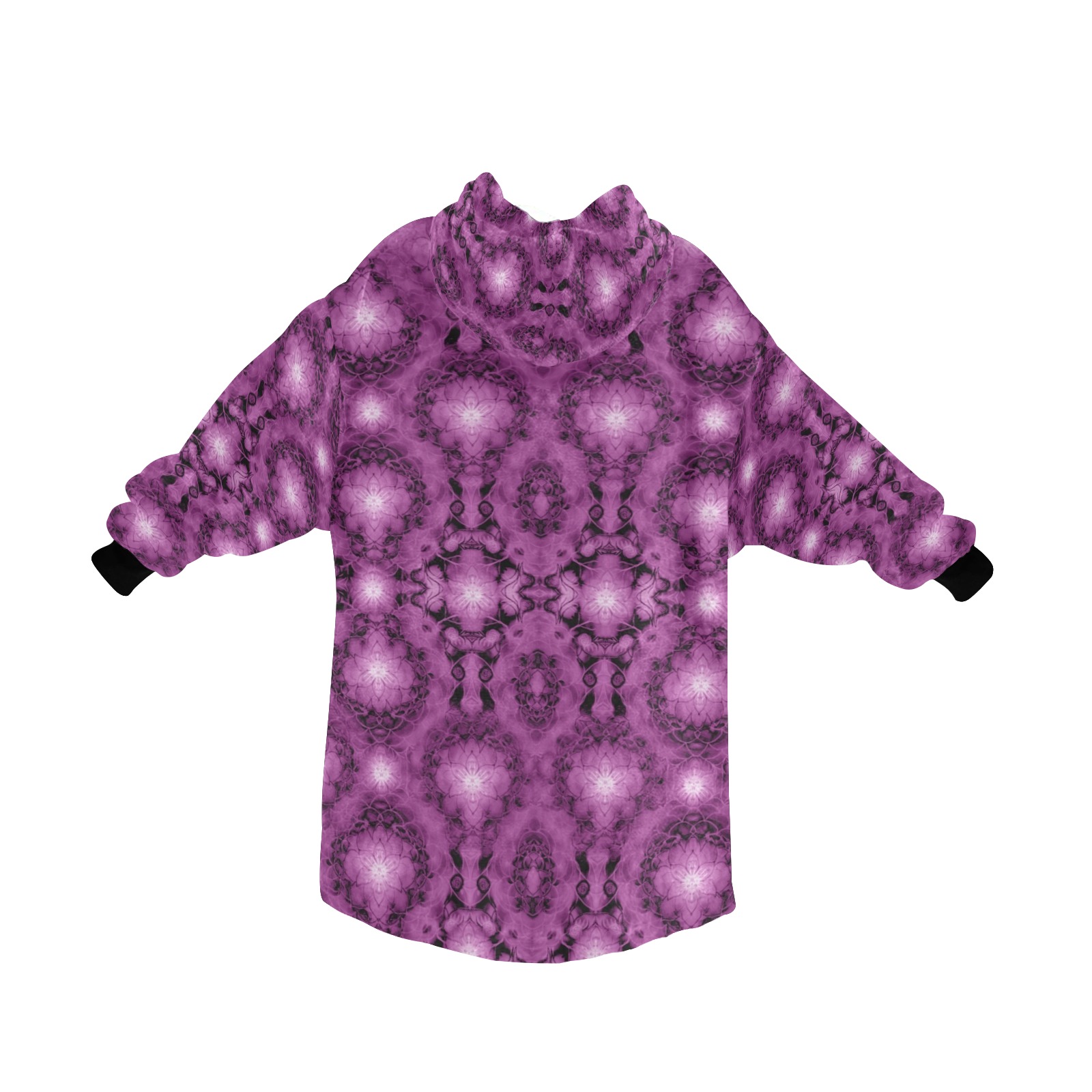 Nidhi decembre 2014-pattern 7-44x55 inches-purple Blanket Hoodie for Men