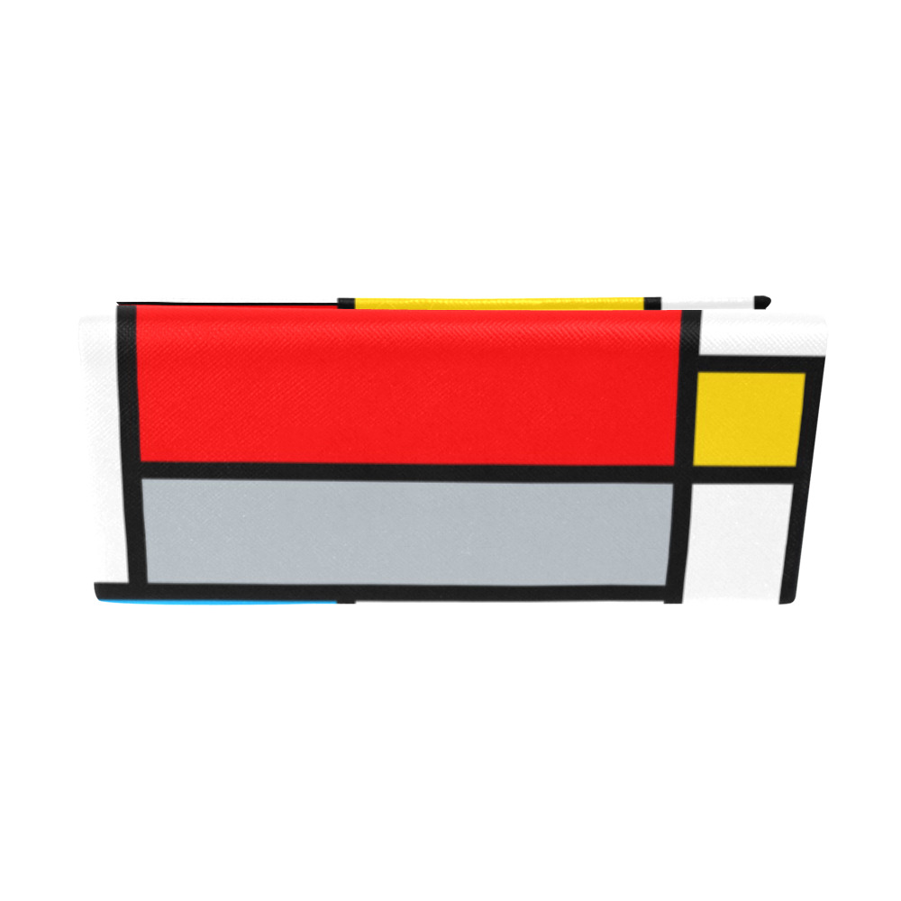 Mondrian Style Color Composition Geometric Retro Art Custom Foldable Glasses Case