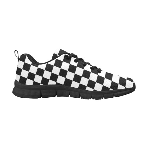 Checkered Board Collection Men's Breathable Running Shoes (Model 055)