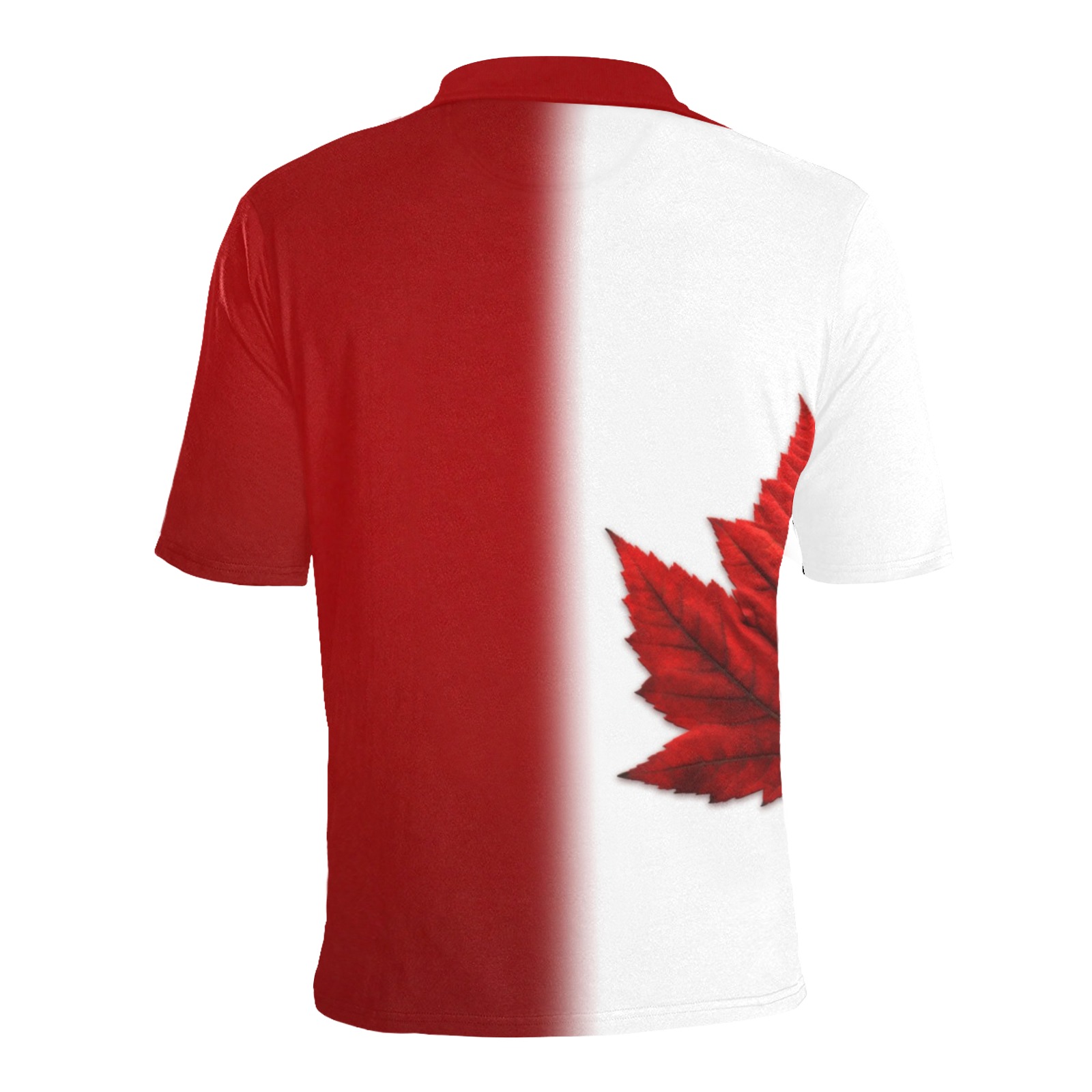 Canada Flag Team Golf Shirts Men's All Over Print Polo Shirt (Model T55)