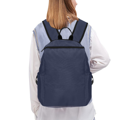 DARK BLUE Lightweight Casual Backpack (Model 1730)