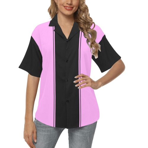 Black Racing Stripes on Pink