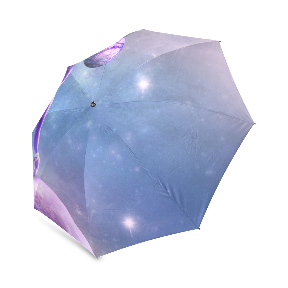 Ô Dancing Before a Pink Moon Foldable Umbrella (Model U01)