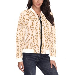 0026-WILD SKIN ANIMAL 2B All Over Print Bomber Jacket for Women (Model H36)