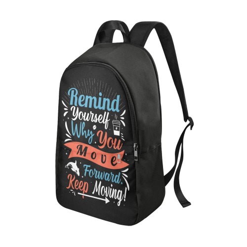 Remind Yourself Fabric Backpack for Adult (Model 1659)