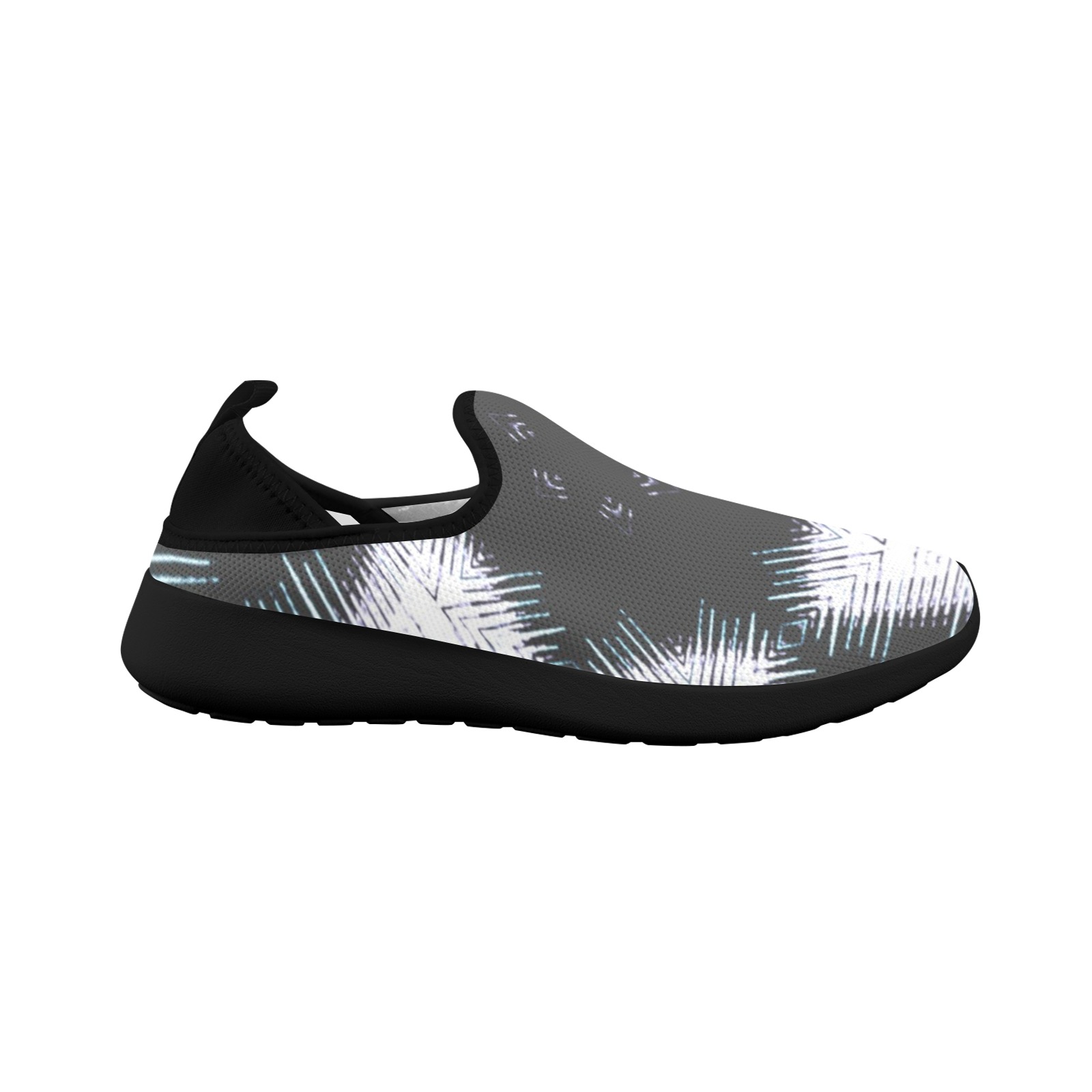 Dusk Snowflake Fly Weave Drop-in Heel Sneakers for Women (Model 02002)