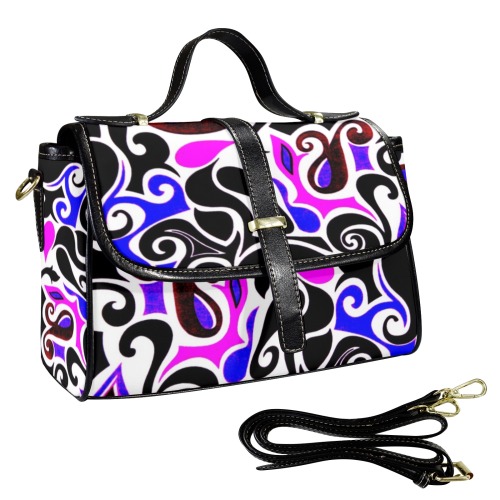 retro swirl bright color doodle