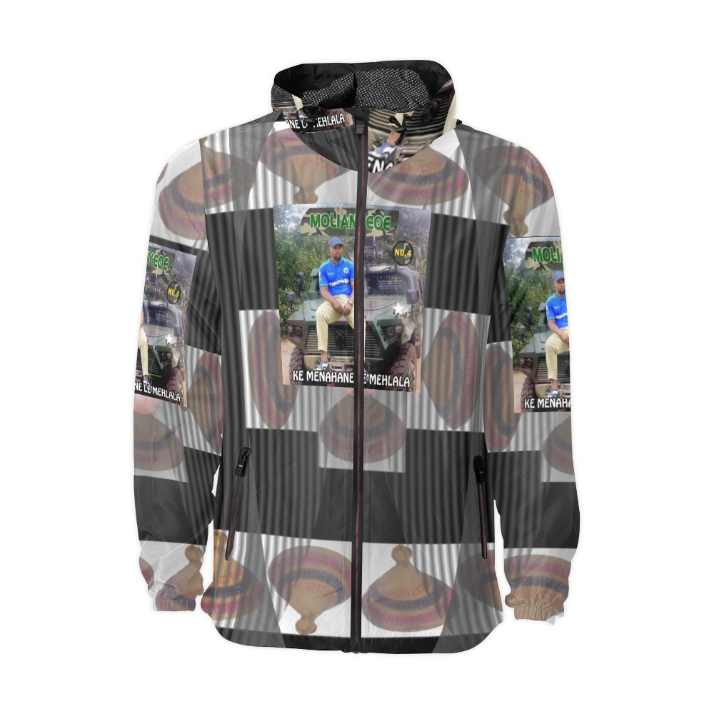 molianyeoe sweater hood 001 Unisex All Over Print Windbreaker (Model H23)