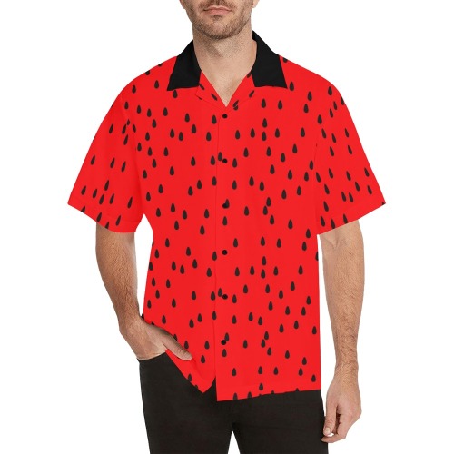 Watermelon Hawaiian Shirt with Merged Design (Model T58)